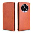 For Realme 14 Pro Lite / 13 Pro Global Magnetic Vertical Flip Leather Phone Case(Brown) - 2