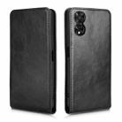 For TCL 505 4G Magnetic Vertical Flip Leather Phone Case(Black) - 2