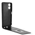 For TCL 505 4G Magnetic Vertical Flip Leather Phone Case(Black) - 3