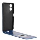 For TCL 505 4G Magnetic Vertical Flip Leather Phone Case(Blue) - 3