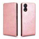 For TCL 505 4G Magnetic Vertical Flip Leather Phone Case(Rose Gold) - 2