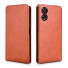 For TCL 505 4G Magnetic Vertical Flip Leather Phone Case(Brown) - 2