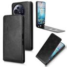 For TCL 50 Nxtpaper 5G Magnetic Vertical Flip Leather Phone Case(Black) - 1