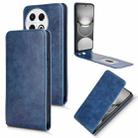 For Tecno Spark 30 Pro 4G Magnetic Vertical Flip Leather Phone Case(Blue) - 1