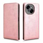 For Tecno Spark Go 1 / Pop 9 4G Magnetic Vertical Flip Leather Phone Case(Rose Gold) - 2