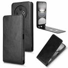 For Tecno Spark 30C Magnetic Vertical Flip Leather Phone Case(Black) - 1