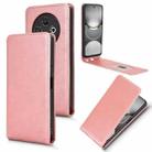 For Tecno Spark 30C Magnetic Vertical Flip Leather Phone Case(Rose Gold) - 1