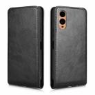 For Fujitsu Arrows F-52E We2 Magnetic Vertical Flip Leather Phone Case(Black) - 2