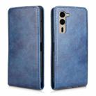 For Fujitsu Arrows F-51E We2 Plus Magnetic Vertical Flip Leather Phone Case(Blue) - 2