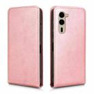 For Fujitsu Arrows F-51E We2 Plus Magnetic Vertical Flip Leather Phone Case(Rose Gold) - 2