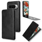 For Google Pixel 9 Magnetic Vertical Flip Leather Phone Case(Black) - 1