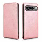 For Google Pixel 9 Pro XL Magnetic Vertical Flip Leather Phone Case(Rose Gold) - 2