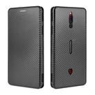 For ZTE nubia Red Magic 5S Carbon Fiber Texture Horizontal Flip TPU + PC + PU Leather Case with Card Slot(Black) - 2