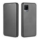 For ZTE Axon 11 5G Carbon Fiber Texture Horizontal Flip TPU + PC + PU Leather Case with Card Slot(Black) - 2