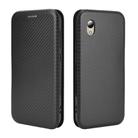 For ZTE Blade A3 Lite Carbon Fiber Texture Horizontal Flip TPU + PC + PU Leather Case with Card Slot(Black) - 2