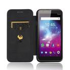 For ZTE Blade A3 Lite Carbon Fiber Texture Horizontal Flip TPU + PC + PU Leather Case with Card Slot(Black) - 3