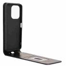 For Redmi 13 4G / Note 13R 5G Magnetic Vertical Flip Leather Phone Case(Black) - 3