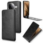 For Redmi K80 5G / K80 Pro Magnetic Vertical Flip Leather Phone Case(Black) - 1