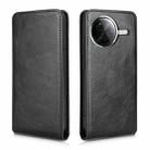 For Redmi K80 5G / K80 Pro Magnetic Vertical Flip Leather Phone Case(Black) - 2