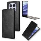 For Redmi Note 14 Pro 5G / Note 14 Pro+ Magnetic Vertical Flip Leather Phone Case(Black) - 1