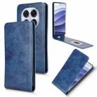 For Redmi Note 14 Pro 5G / Note 14 Pro+ Magnetic Vertical Flip Leather Phone Case(Blue) - 1