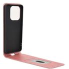 For Redmi Note 14 4G 163.25mm Magnetic Vertical Flip Leather Phone Case(Rose Gold) - 3
