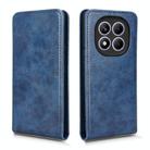 For Redmi Note 14 Pro 4G Magnetic Vertical Flip Leather Phone Case(Blue) - 2