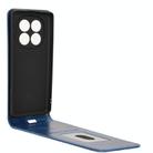 For Redmi Note 14 Pro 4G Magnetic Vertical Flip Leather Phone Case(Blue) - 3