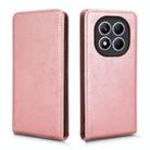 For Redmi Note 14 Pro 4G Magnetic Vertical Flip Leather Phone Case(Rose Gold) - 2