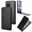 For Huawei nova 13 Pro Magnetic Vertical Flip Leather Phone Case(Black) - 1