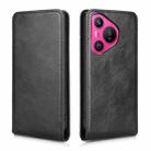 For Huawei Pura 70 5G Magnetic Vertical Flip Leather Phone Case(Black) - 2