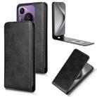 For Huawei Pura 70 Pro 5G / 70 Pro+ 5G Magnetic Vertical Flip Leather Phone Case(Black) - 1