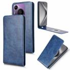 For Huawei Pura 70 Pro 5G / 70 Pro+ 5G Magnetic Vertical Flip Leather Phone Case(Blue) - 1