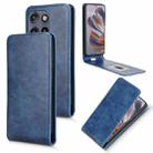 For Motorola Moto S50 5G / Edge 50 Neo 5G Magnetic Vertical Flip Leather Phone Case(Blue) - 1