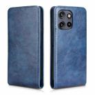 For Motorola Moto S50 5G / Edge 50 Neo 5G Magnetic Vertical Flip Leather Phone Case(Blue) - 2