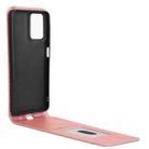 For Motorola Moto G04 / G24 / G24 Power Magnetic Vertical Flip Leather Phone Case(Rose Gold) - 3