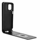 For Motorola Moto G55 5G Magnetic Vertical Flip Leather Phone Case(Black) - 3