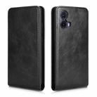 For Motorola Moto G85 5G / S50 Neo 5G Magnetic Vertical Flip Leather Phone Case(Black) - 2