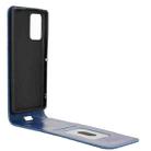 For Motorola Edge 50 Fusion 5G Magnetic Vertical Flip Leather Phone Case(Blue) - 3