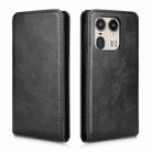 For Motorola Edge 50 Ultra 5G Magnetic Vertical Flip Leather Phone Case(Black) - 2