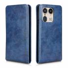 For Motorola Edge 50 Ultra 5G Magnetic Vertical Flip Leather Phone Case(Blue) - 2