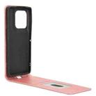 For Motorola Edge 50 Ultra 5G Magnetic Vertical Flip Leather Phone Case(Rose Gold) - 3