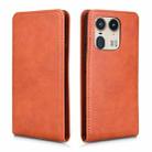 For Motorola Edge 50 Ultra 5G Magnetic Vertical Flip Leather Phone Case(Brown) - 2