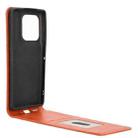 For Motorola Edge 50 Ultra 5G Magnetic Vertical Flip Leather Phone Case(Brown) - 3