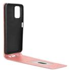 For Motorola Moto G35 5G Magnetic Vertical Flip Leather Phone Case(Rose Gold) - 3