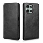 For Motorola Moto G75 5G Magnetic Vertical Flip Leather Phone Case(Black) - 2