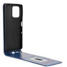 For Motorola Moto G75 5G Magnetic Vertical Flip Leather Phone Case(Blue) - 3