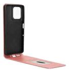 For Motorola Moto G75 5G Magnetic Vertical Flip Leather Phone Case(Rose Gold) - 3