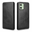 For Motorola Moto G54 5G Magnetic Vertical Flip Leather Phone Case(Black) - 2