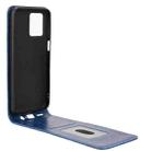 For Motorola Moto G54 5G Magnetic Vertical Flip Leather Phone Case(Blue) - 3